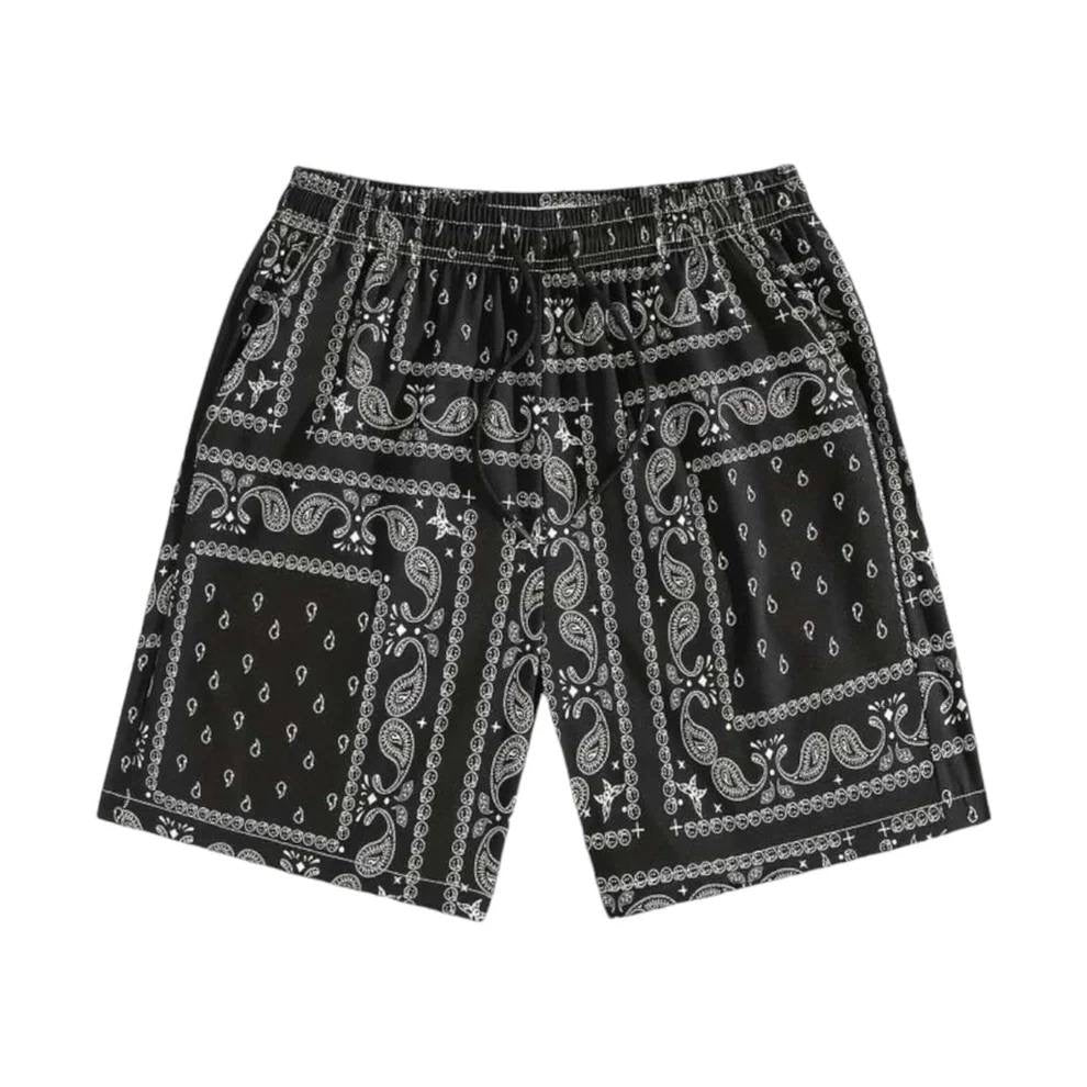 Black Bandana Shorts