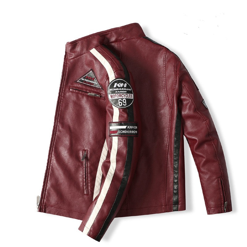 Red Vibe Leather Jacket