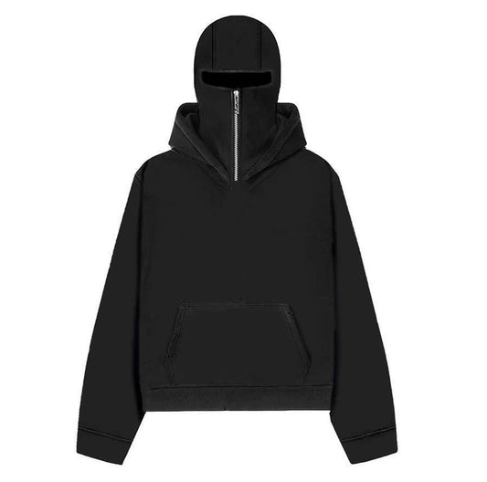 Black Balaclava Hoodie