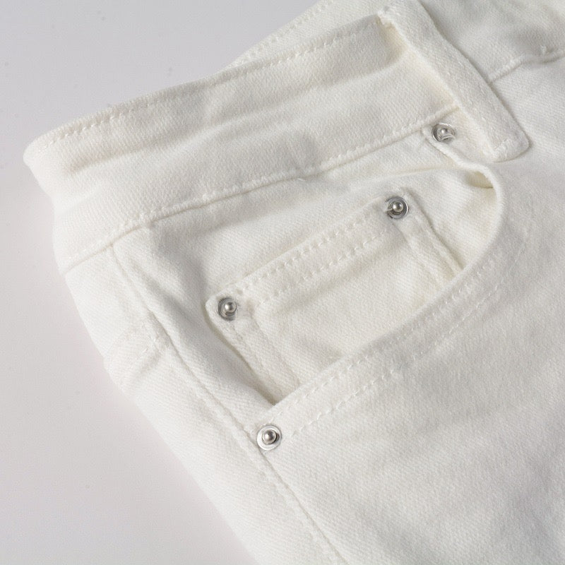 White Bloom Jeans