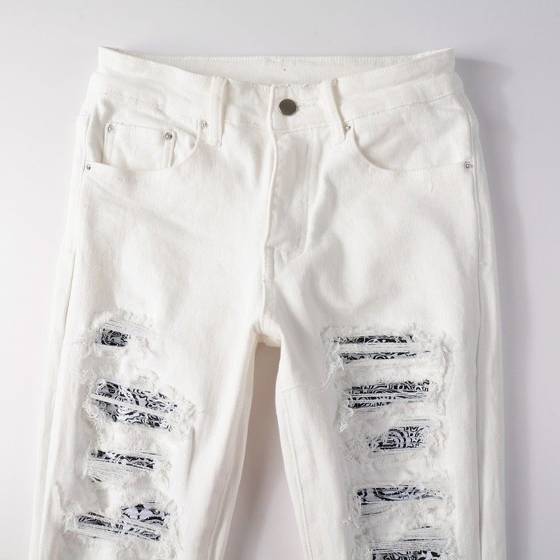 White Bloom Jeans