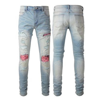 Rose Patch Jeans