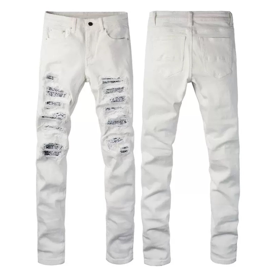 White Bloom Jeans