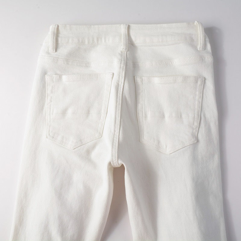 White Bloom Jeans