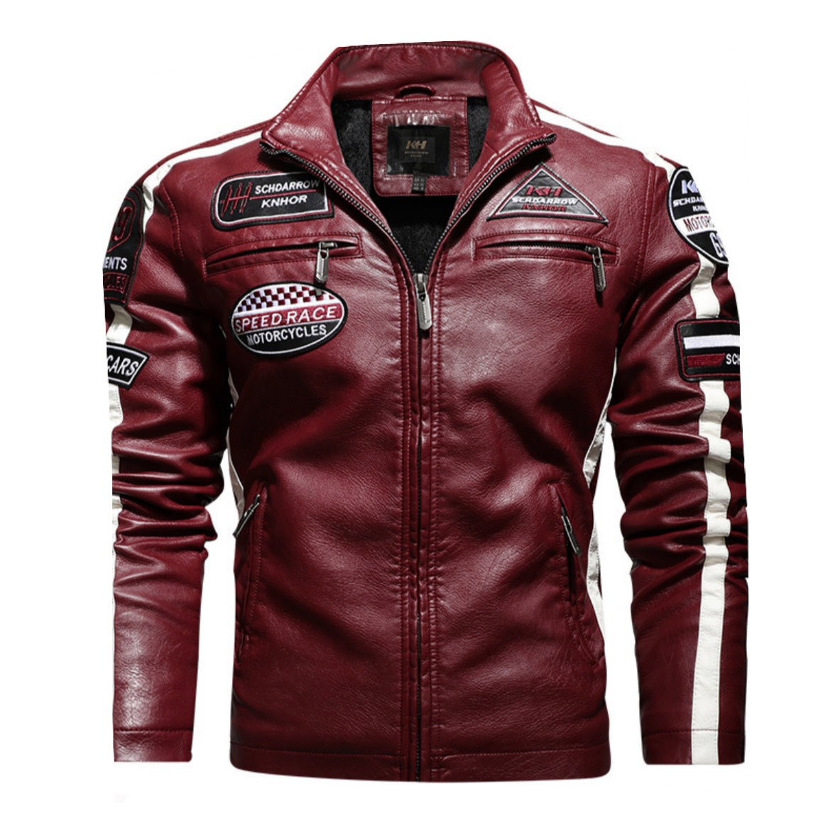 Red Vibe Leather Jacket