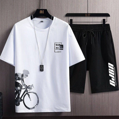 Matching men's Savvy shorts and t-shirt